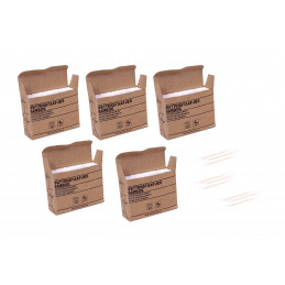 Set of 1000 bamboo swabs (7.5 cm long) in a cardboard boxes