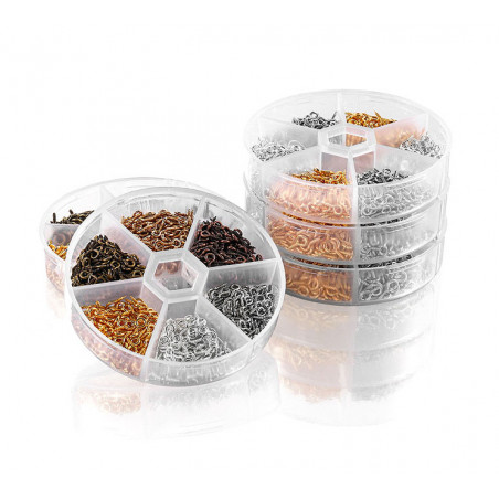 Conjunto de olhais de mini rosca (900 peças, 4x8 mm, cores
