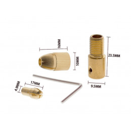 Mini spantang adapter, boorhouder (0.5-3.0 mm)