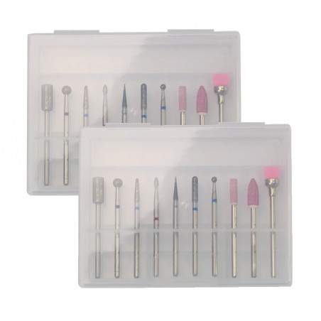 Set di 20 micro frese e frese (manicure)