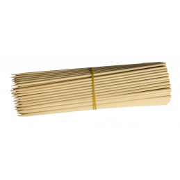 Set of 200 wooden sticks (4 mm x 30 cm, birch wood, pointed)