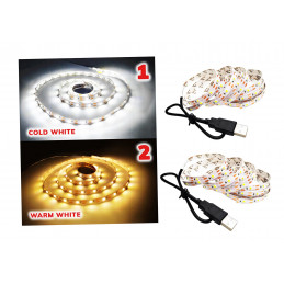 USB LED strip (2 meters), warm white