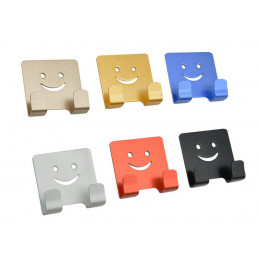 Set of 6 bathroom hooks for children (smiley)