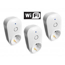 Lot de 3 prises intelligentes (interrupteurs wifi)