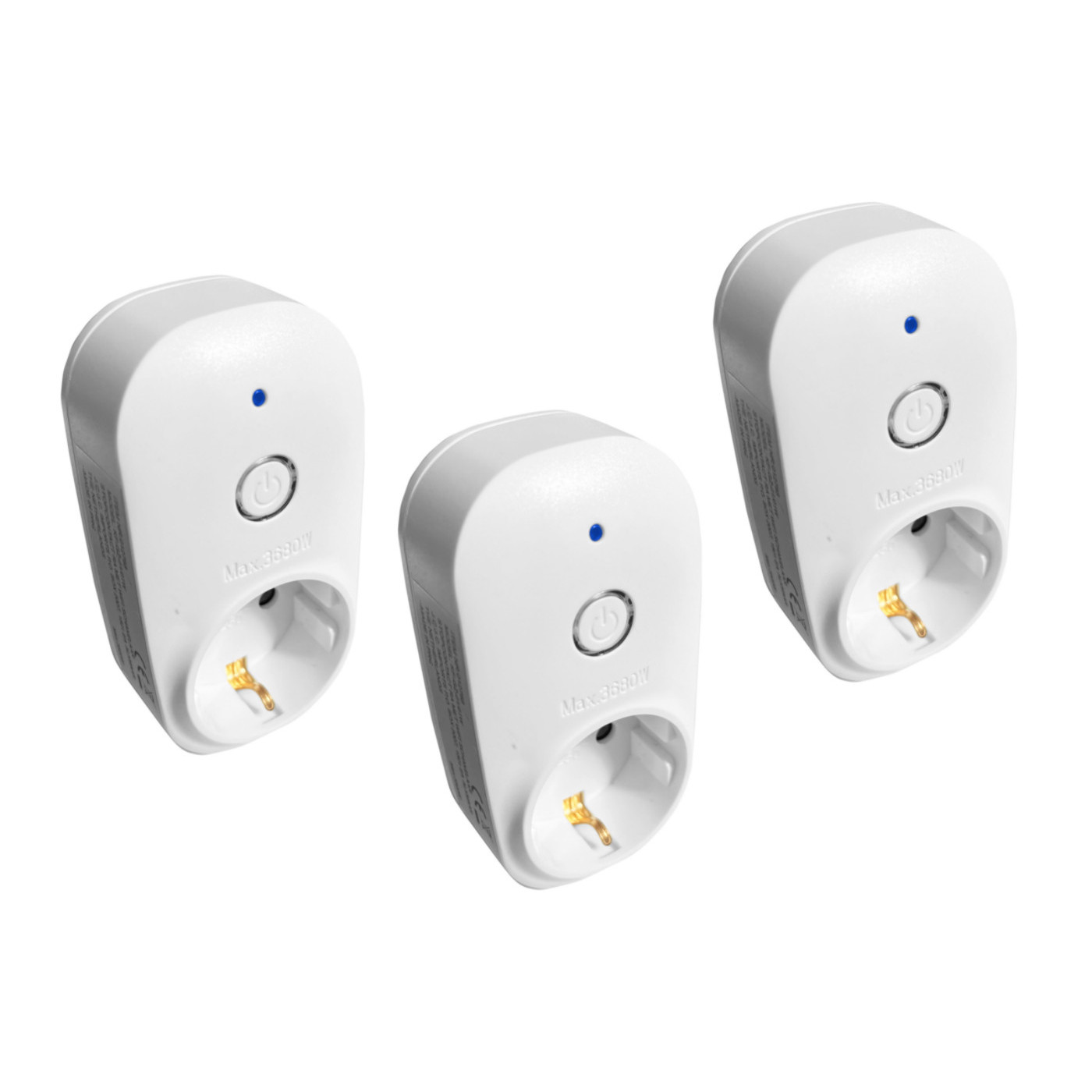 Set of 3 smart plugs (wifi switches)