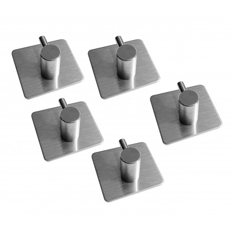 Set di 5 robusti ganci per cucina e bagno (modello A)