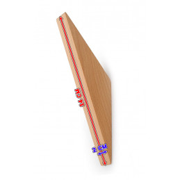 Set of 4 coat hooks (beech wood, triangles)