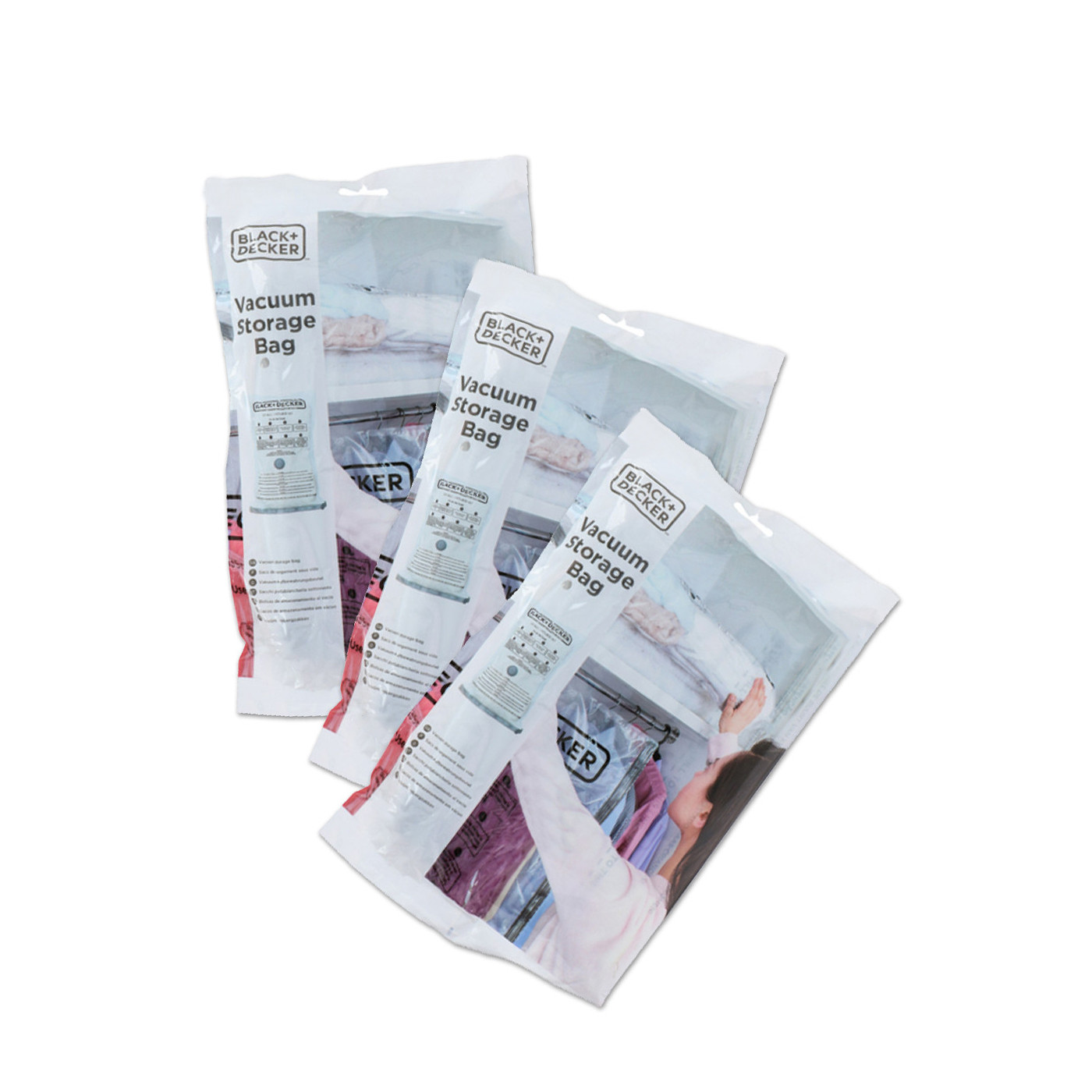 Set di 3 sacchetti per aspirapolvere Black & Decker (40x60