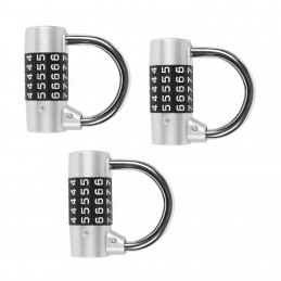 Set of 3 padlocks (combination locks, 65 mm)