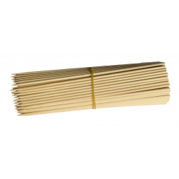 Set of 250 wooden sticks (5 mm x 20 cm, birch wood, pointed)