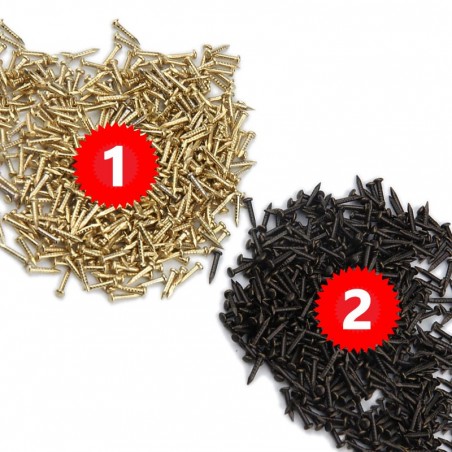 3 bags with micro nails (900 pcs, 1x8 mm, color: gold) 3 bags with micro nails (900 pcs, 1x8 mm, color: gold)