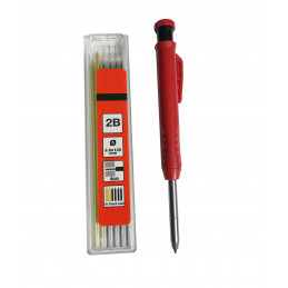 Set of 3 marking pencils, carpenters pencils (2.8x120 mm, 2B)