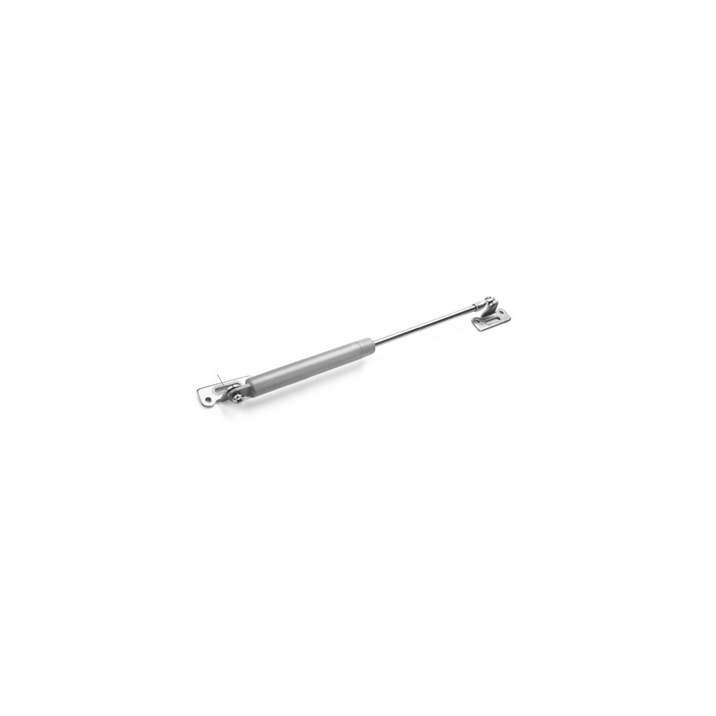 Universal gas spring with brackets (250N/25kg, 248 mm, gray)