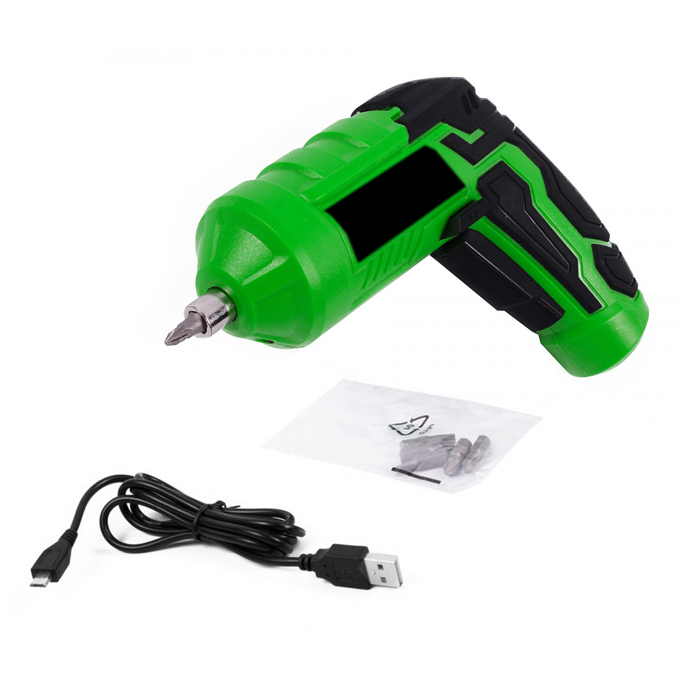 Small electric screw and drill on USB