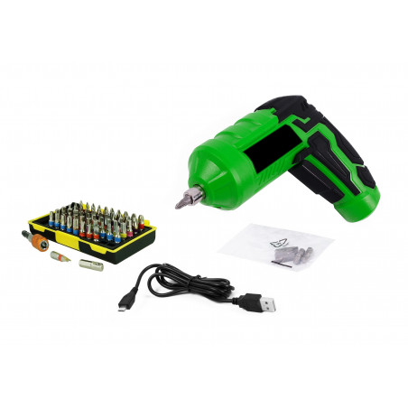 Set of screw/drilling machine on USB plus large set of bits Set of screw/drilling machine on USB plus large set of bits