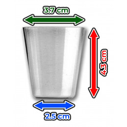 Assiette de service en acier inoxydable (23x9,5 cm, hauteur 12 mm