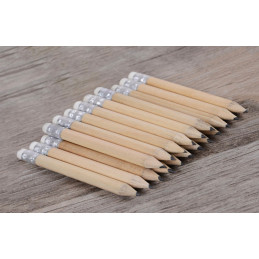 Lot de 5 crayons de bois avec gommes de la marque Petit Monkey