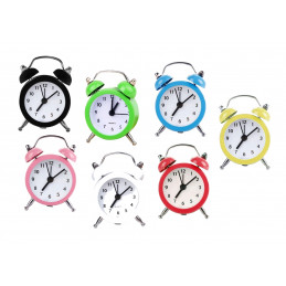 Set of 5 funny little alarm clocks (yellow, battery)