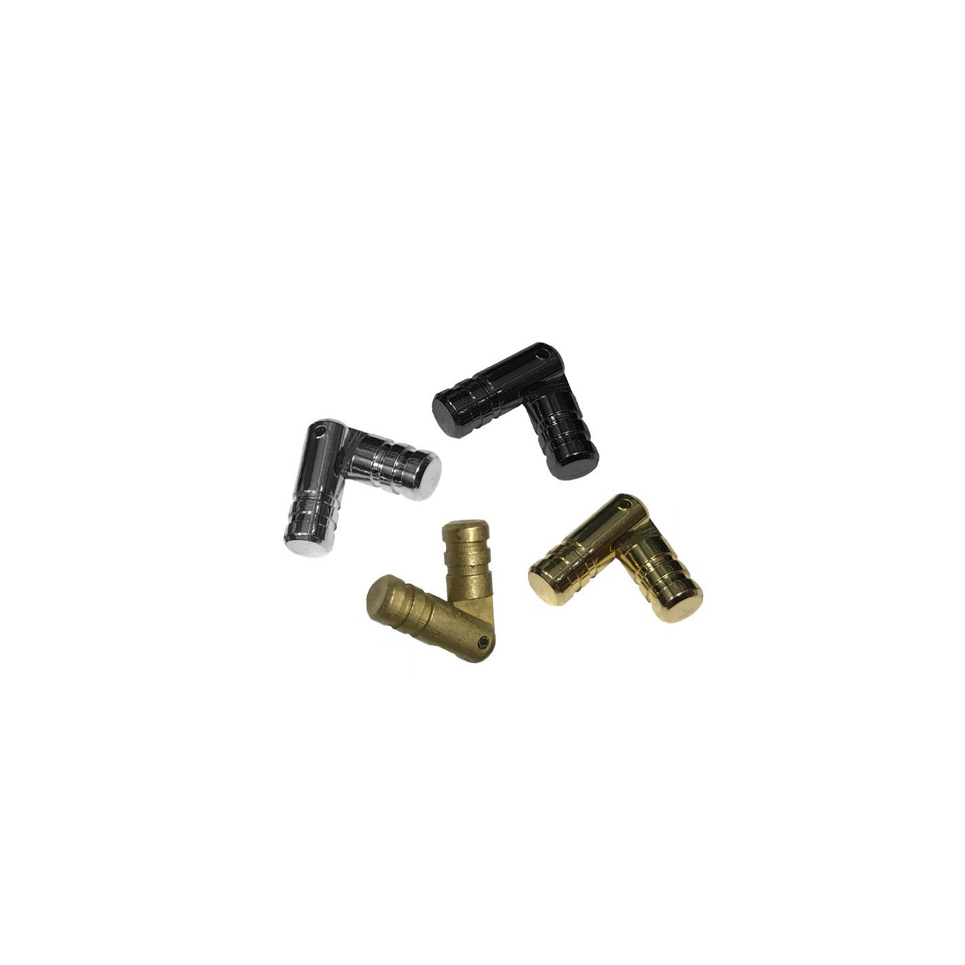 Set of 40 small (hidden) hinges 5x30 mm, gold