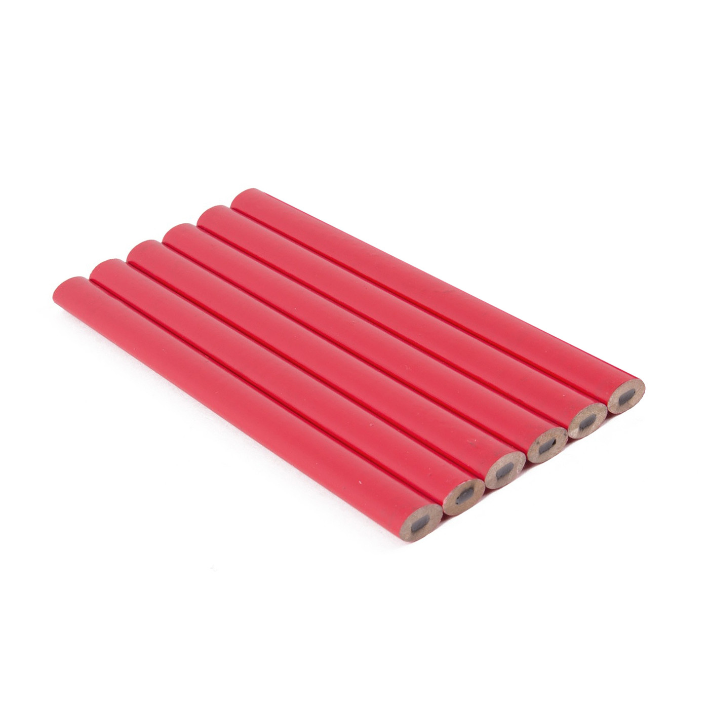 Ensemble de 6 crayons de menuisier ovales, 17,5 cm