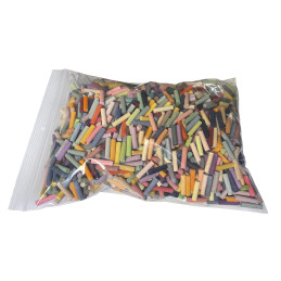 Colored wooden sticks (1800 pieces), 550 grams