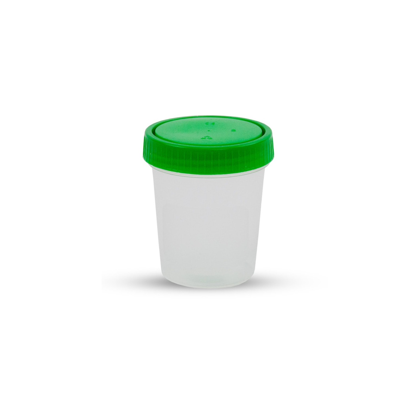 Set of 30 storage cups (125 ml) with green lids