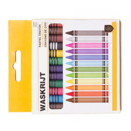 Boite de 300 crayons cire 9 cm diamètre 8 mm assortis