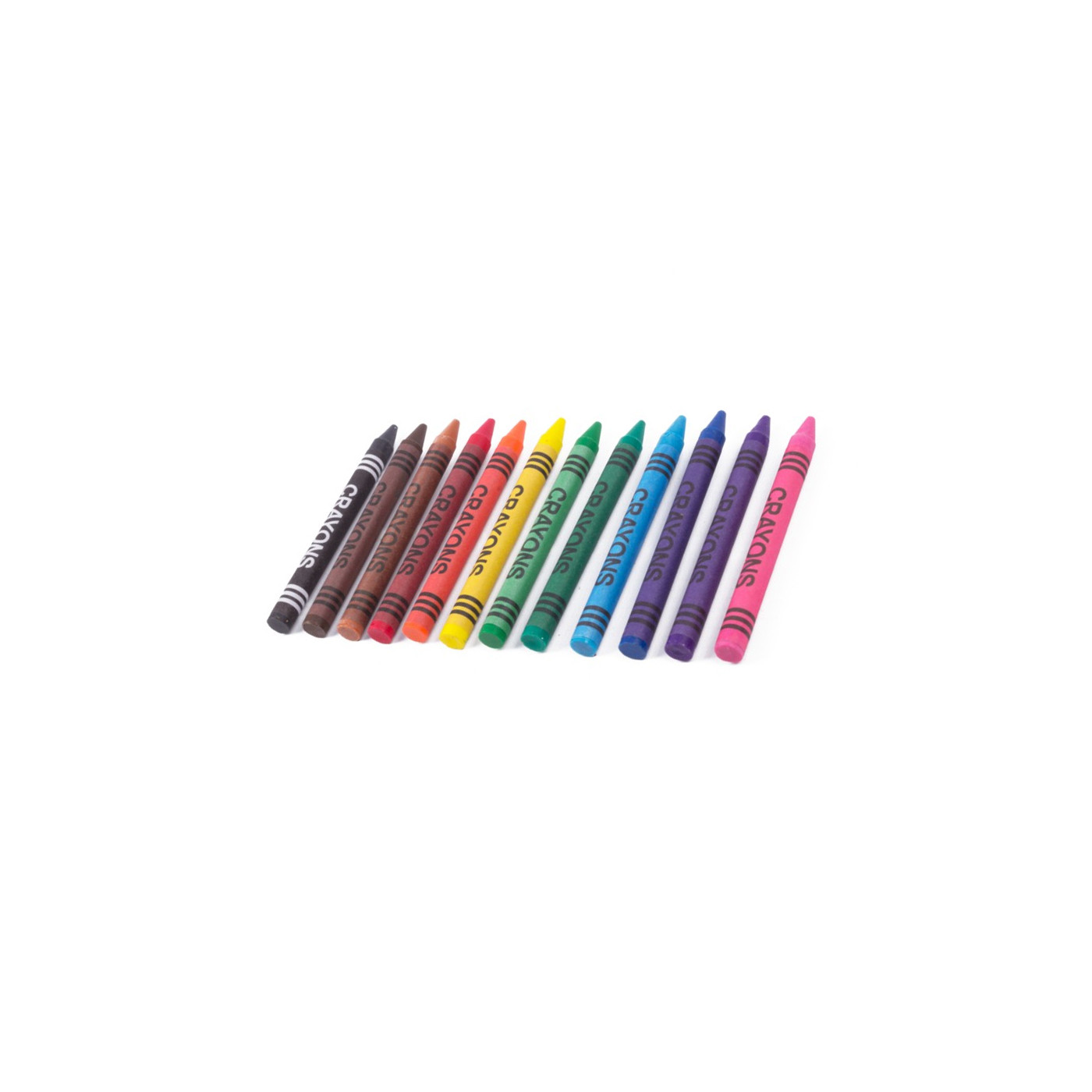 Lot de 12 crayons de cire (diamètre 8 mm)