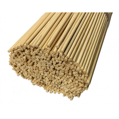 Sada 1000 dlouhých bambusových tyčí (3 mm x 50 cm, špičaté na