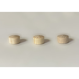 Lot de 30 bouchons en bois, boutons (10x15 mm, bois de pin)