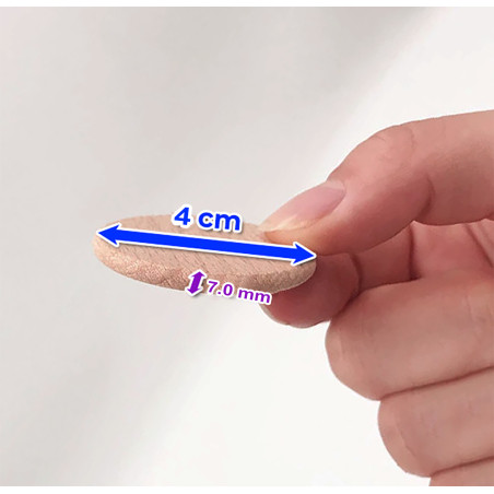 Printiywood Disco Redondo De Madera De Bambú, Redondo, Madera Laminada, Tablero De Mesa, Discos Redondos De Madera Maciza, Círculo Para Manualidades (grosor/grosor 26 Mm, Diámetro 60 Mm