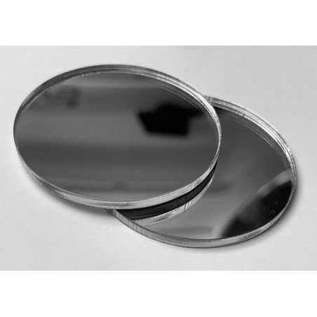 Lot De 3 Cartes à Gâteau Miroir Rond Argenté 25 Cm - Support Présentation Moderne Pour Pâtisserie