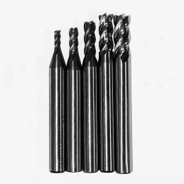 Set HSS milling cutters, 4 flutes (5 pcs: 2-6 mm)