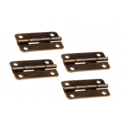 Set of 16 pieces small brass hinges (30x17 mm) - Wood, Tools & Deco