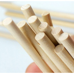 Big set of 5500 wooden sticks (11 cm long, 5 mm dia, birch wood)