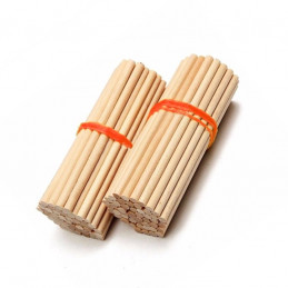 Big set of 5500 wooden sticks (11 cm long, 5 mm dia, birch wood)