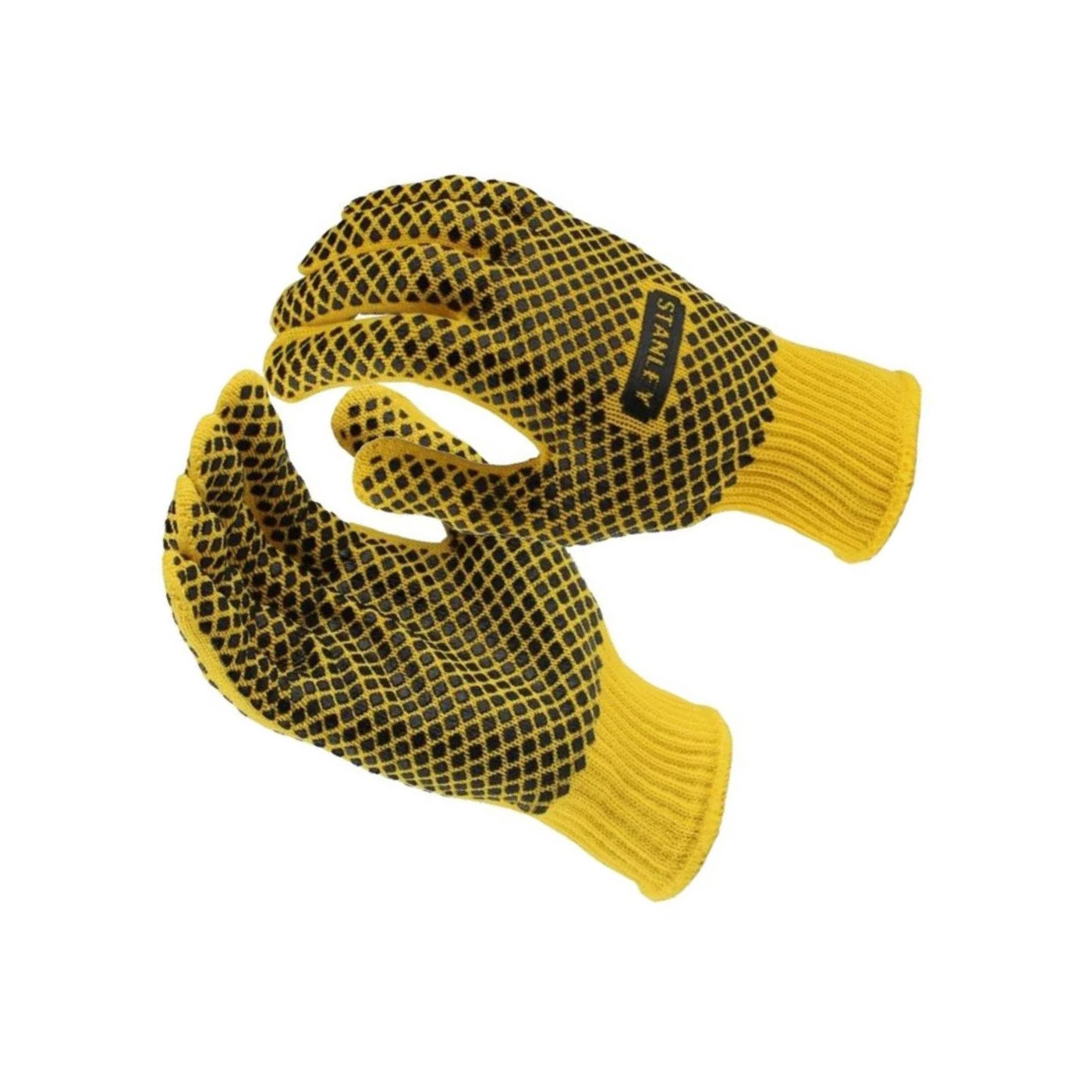 Conjunto de luvas de trabalho Stanley (amarelo / preto)