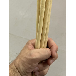 Juego de 60 varas de bambú largas (10 mm x 80 cm)