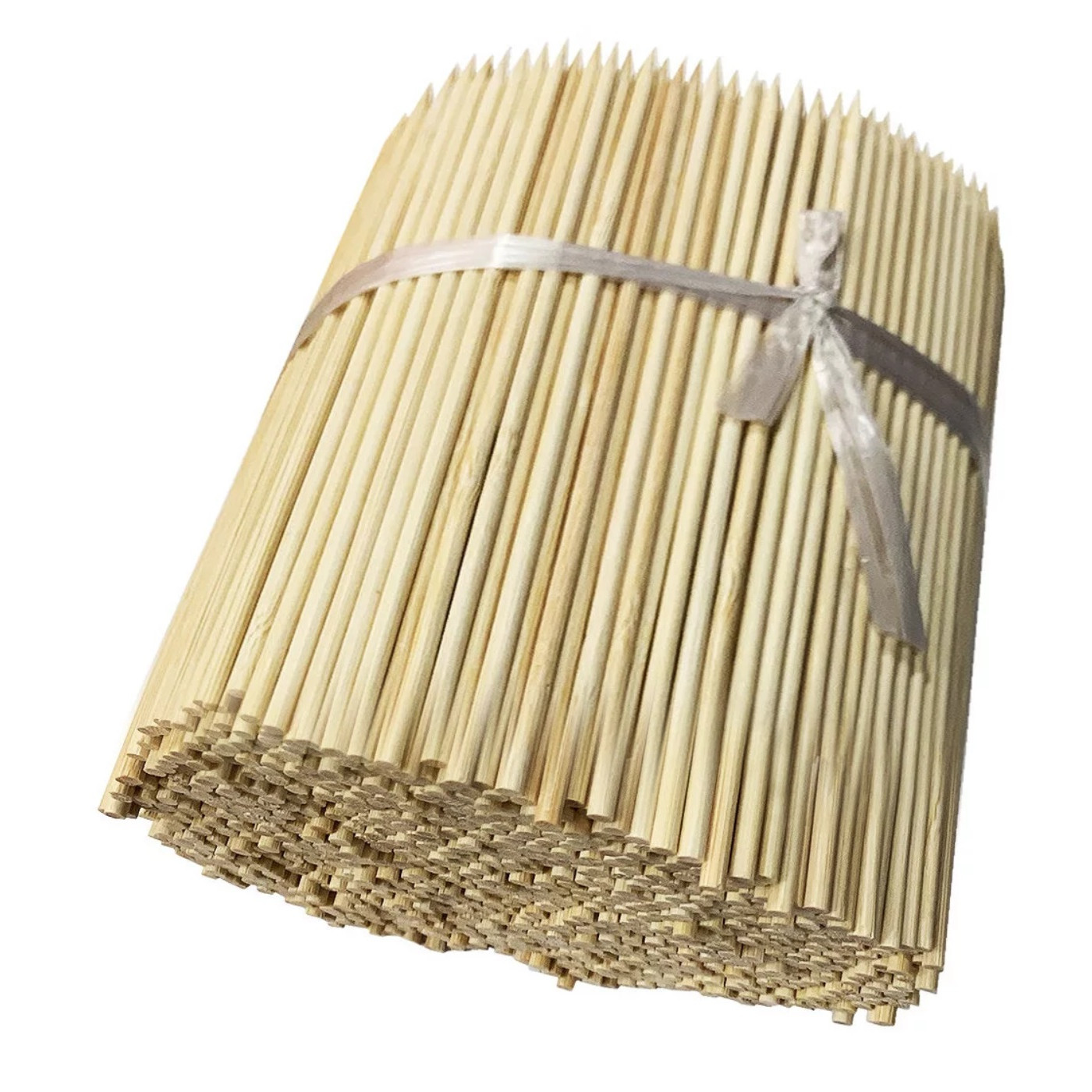 Set of 1000 short bamboo sticks (2.5 mm x 15 cm, pointed on one