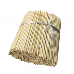 Juego de 200 palos de bambú (3,5 mm x 25 cm)