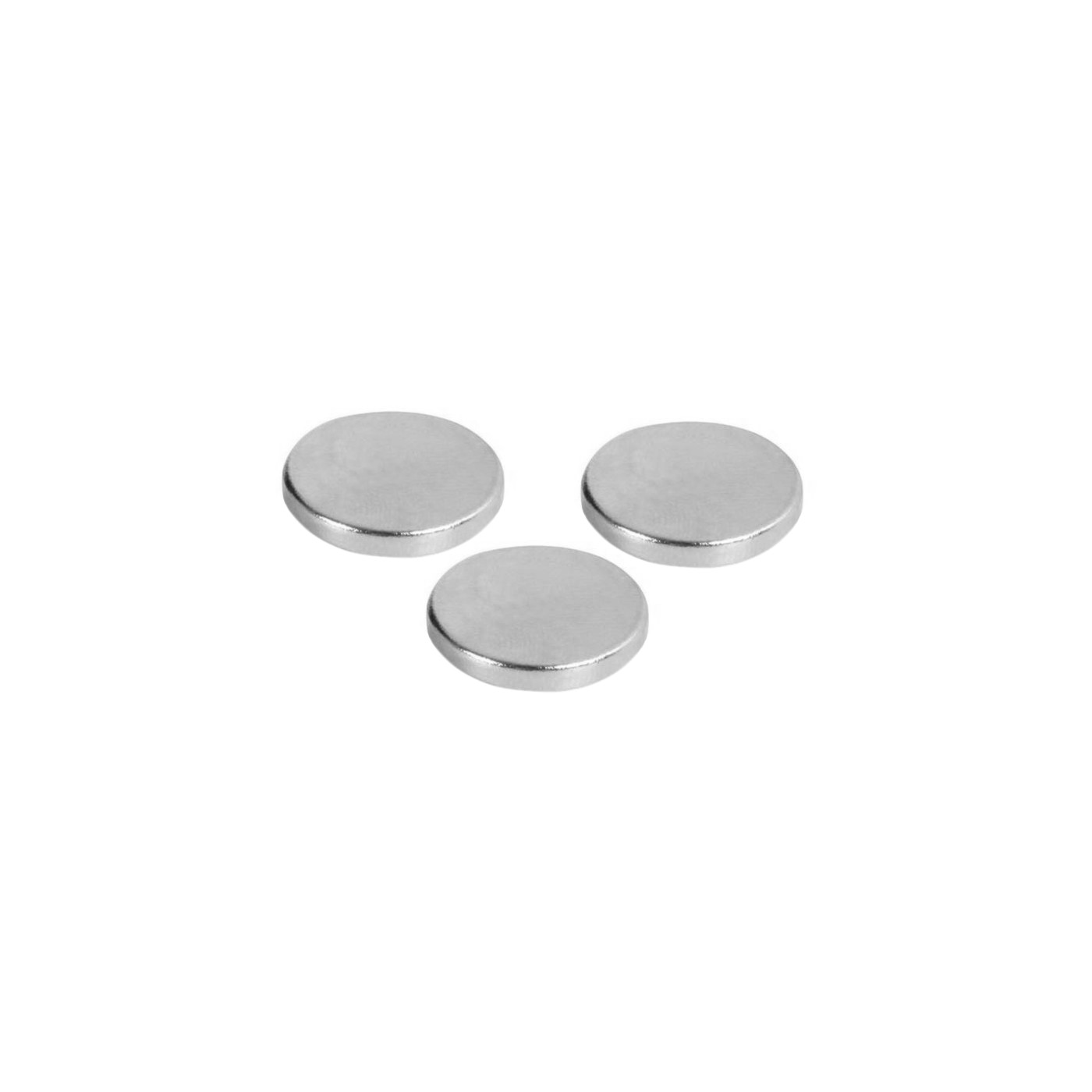 Set van 3 supersterke magneten (rond: 18 mm, 3 mm dikte)