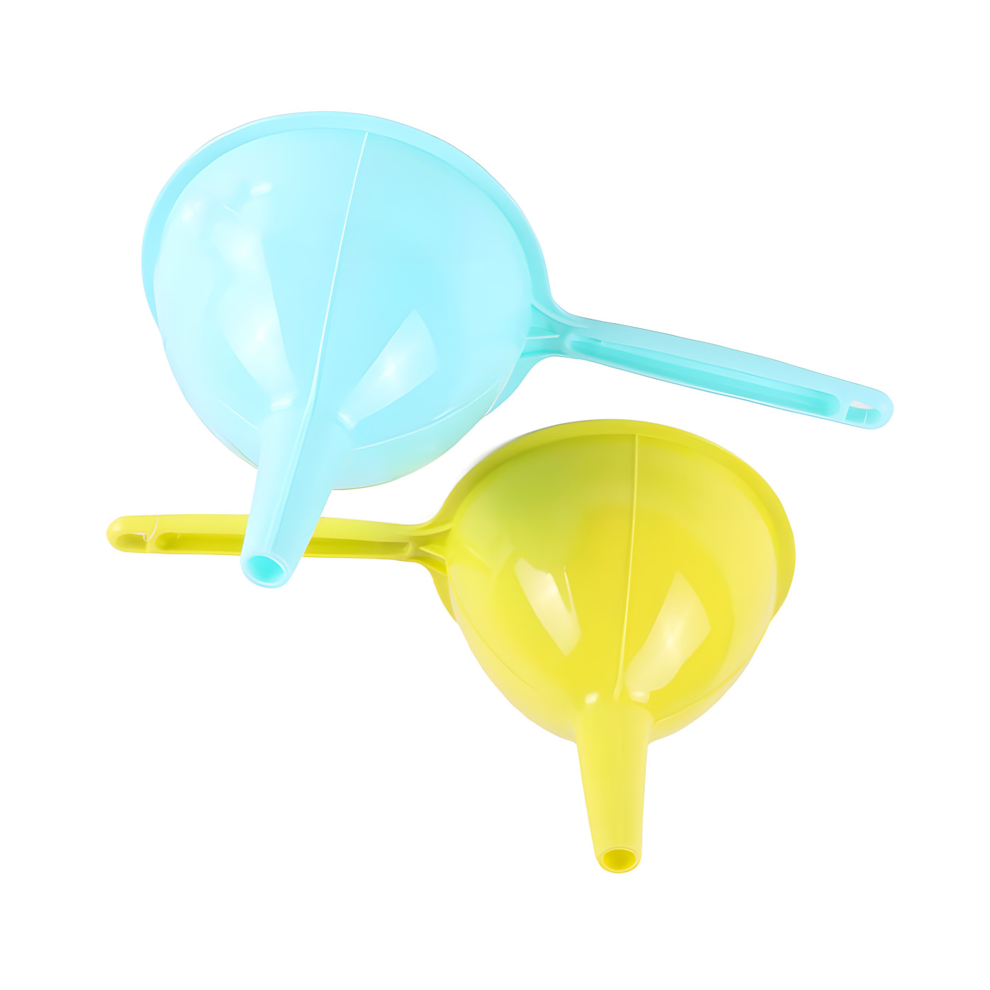 Set van 2 kunststof trechters (mint en groen)