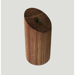 Lot de 6 patères en bois (porte-manteau), acacia