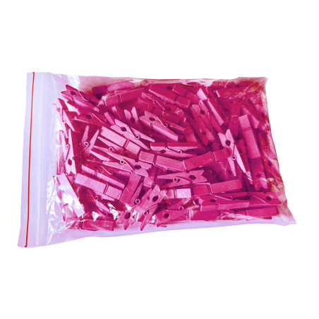 Juego de 100 pinzas para ropa pequeñas de madera (35 mm Juego de 100 pinzas para ropa pequeñas de madera (35 mm