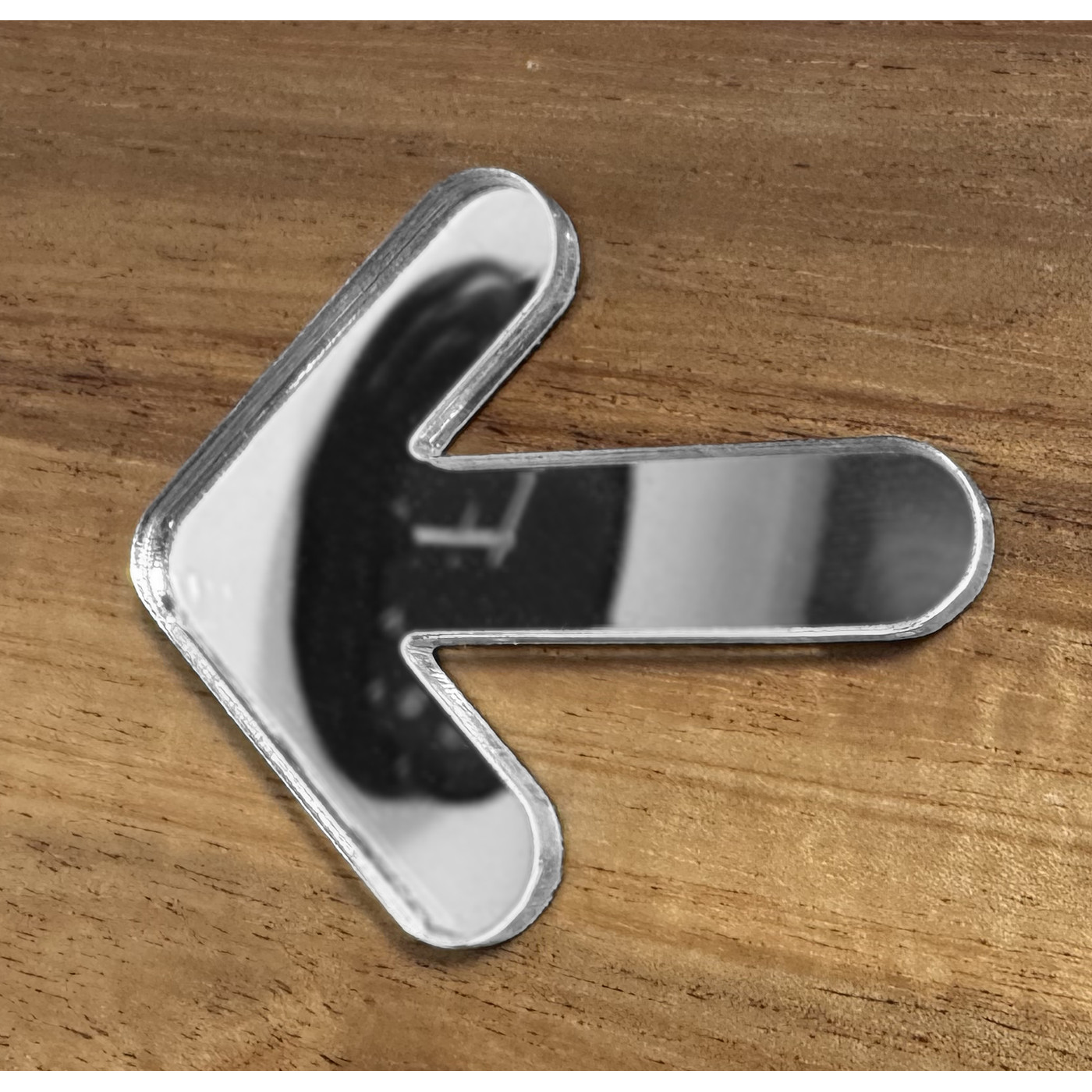 Set van 20 spiegelpijlen (3 mm dikte, zilverkleur, pmma