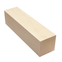 Sæt med 9 blokke af basswood (5x5x20 cm, til arbejde eller leg)