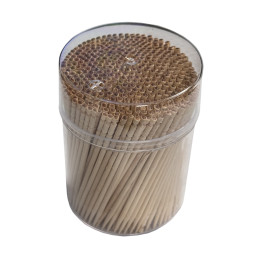 Sada 500 bambusových tyčinek/špízů (2 mm x 6,5 cm) v krabičce