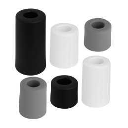 Door stopper (4 cm diameter, 5 cm height, black)