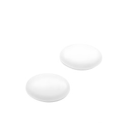 Set van 2 stuks deurbuffers (wit, 38 mm diameter, 11 mm hoog)