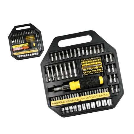 101 parts socket bit set with screwdriver